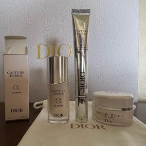 Dior Capture Totale Serum & Oil Set - Silver and White
